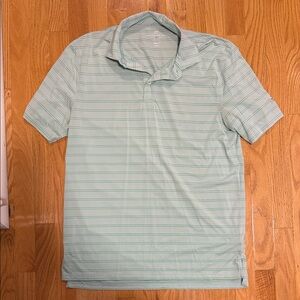 Southern Tide Mint Striped Polo Shirt